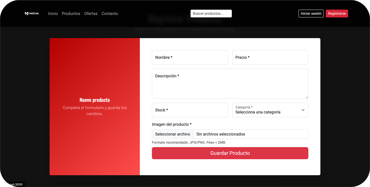 MOVA checkout with Stripe